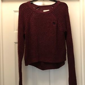 Abercrombie and Fitch maroon sweater sz Med